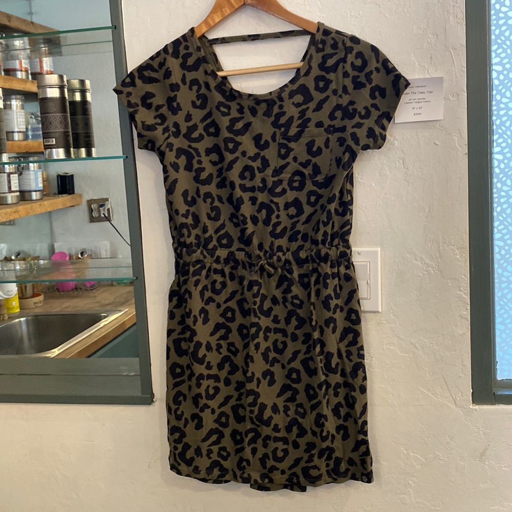 Green Cheetah Shirt Dress *MUST GO* Accepting most offers!!